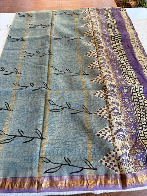 Maheswari border chanderi saree