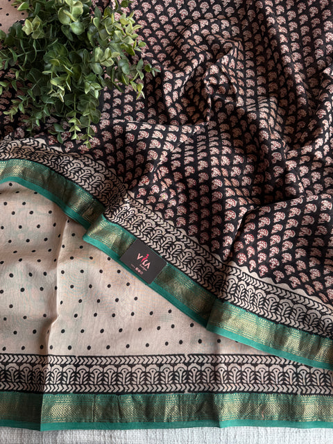 Maheswari border chanderi saree