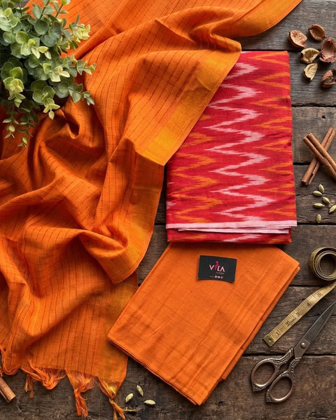 Ikat cotton salwar material
