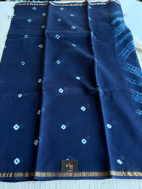 Bagru printed chanderi saree