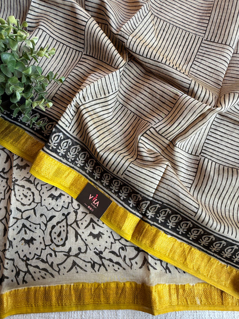 Maheswari border chanderi saree