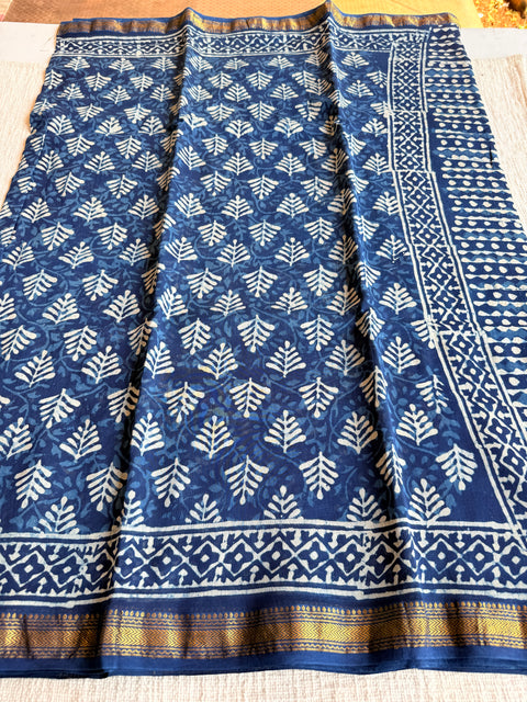 Maheswari border chanderi saree