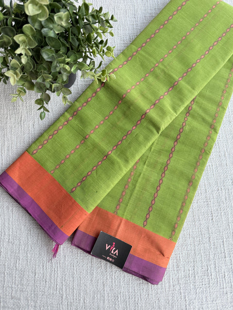 Light green chettinad Cotton saree