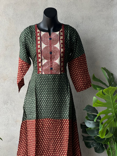 Printed pure viscose designer kurti