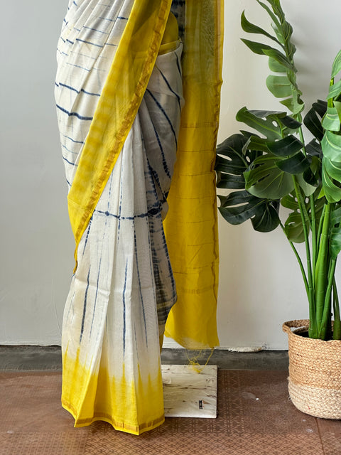 Bagru printed chanderi saree