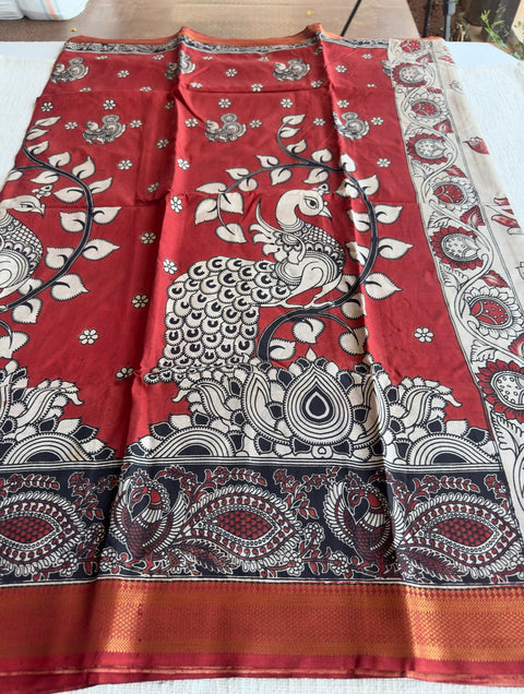 Kalamkari chennuri silk Saree