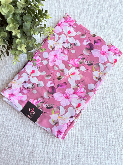 Digital printed faux georgette saree