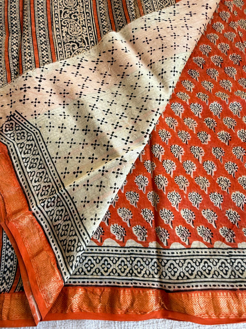 Maheswari border chanderi saree