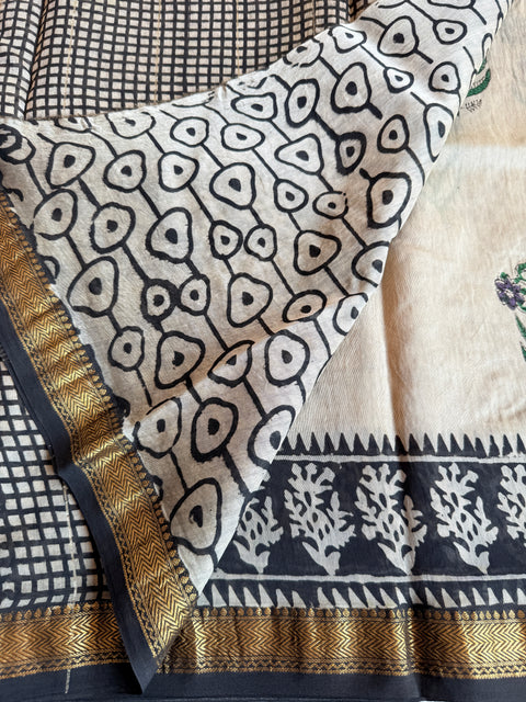 Maheswari border chanderi saree