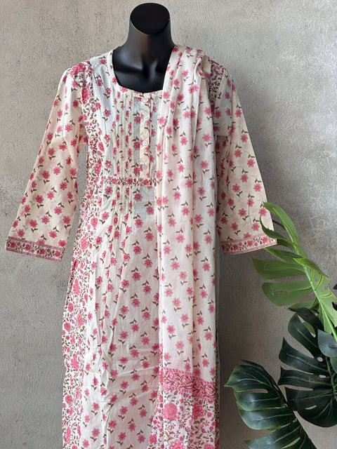 Printed cotton ready suit set