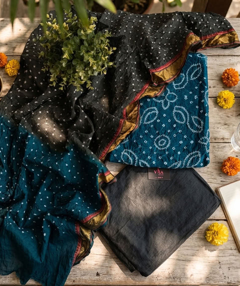 Bhandhej cotton salwar material