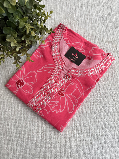 L size printed Alpine nighty