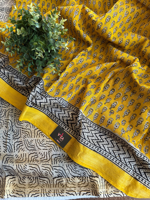 Maheswari border chanderi saree