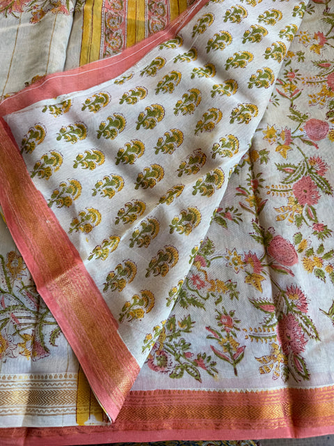 Maheswari border chanderi saree