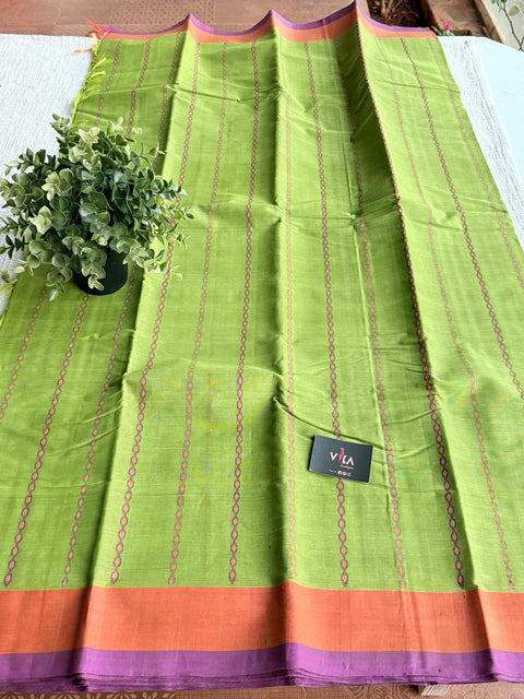 Light green chettinad Cotton saree