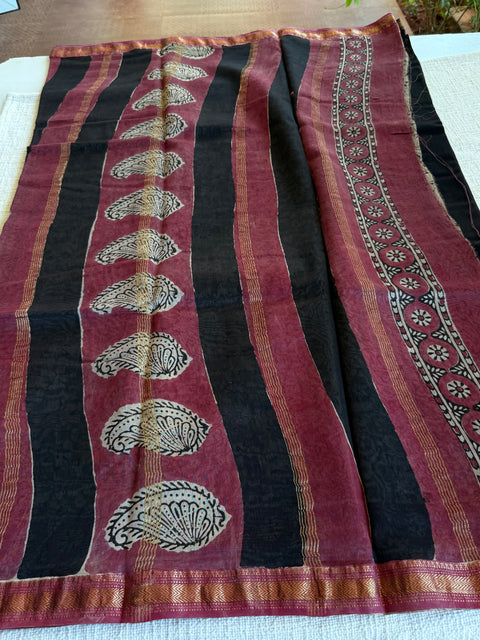 Maheswari border chanderi saree