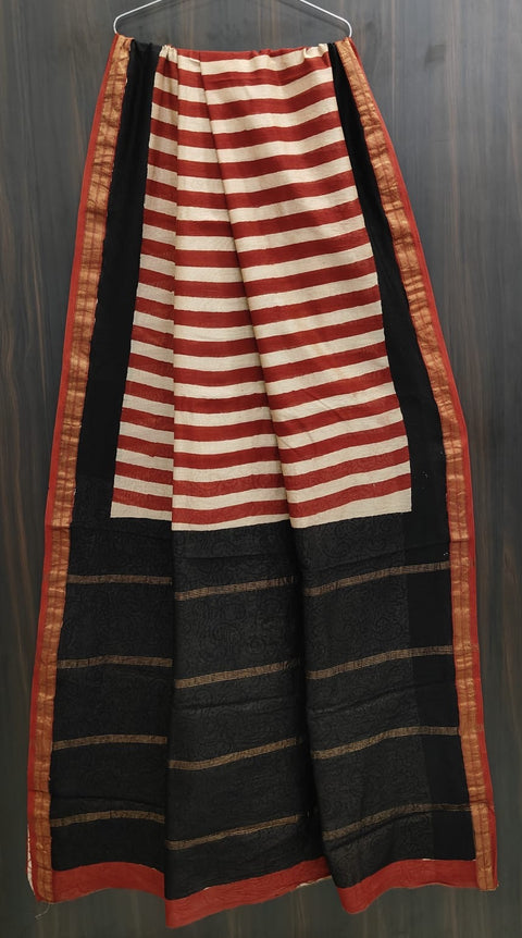 Maheswari border chanderi saree