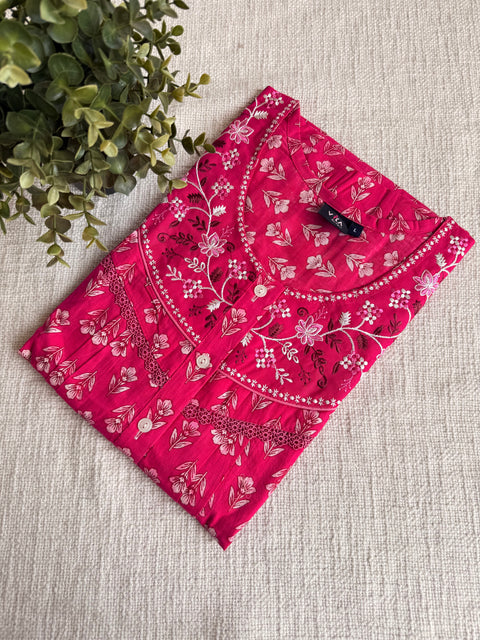 L size printed cotton nighty