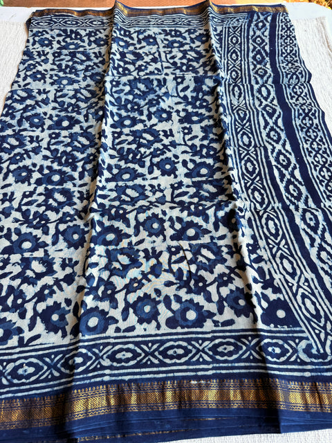 Maheswari border chanderi saree