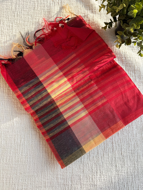 Multi-Coloured Silk Cotton Saree