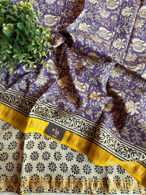 Maheswari border chanderi saree