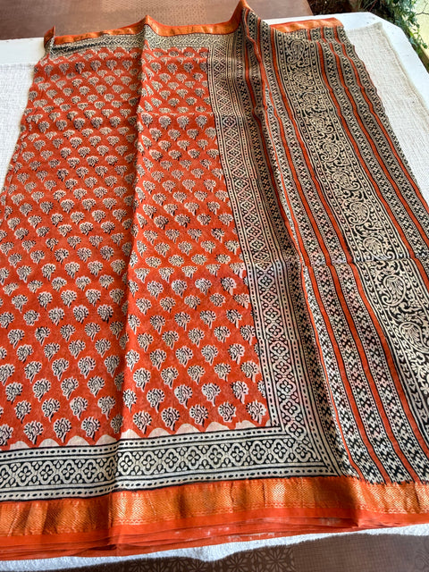 Maheswari border chanderi saree