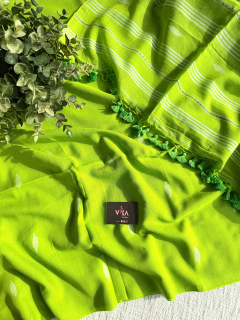 Bhutta weaving mul cotton saree