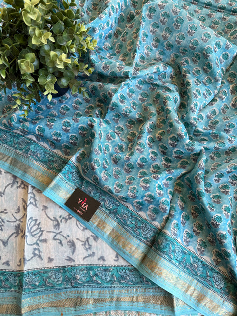 Maheswari border chanderi saree