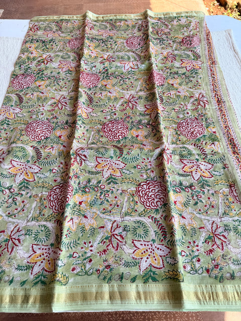 Maheswari border chanderi saree