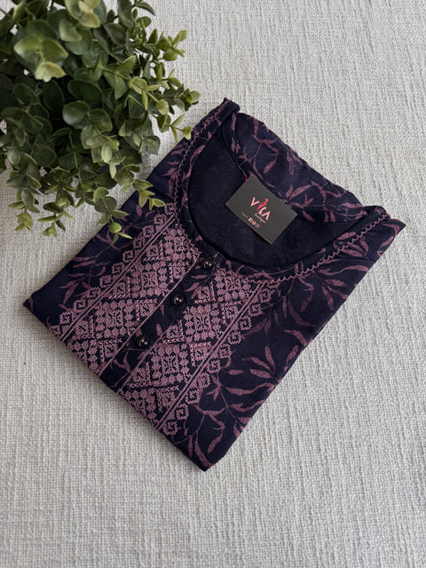 L size printed Alpine nighty