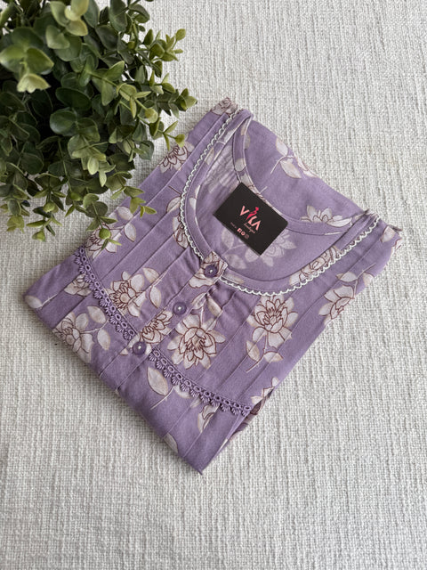 L size printed Alpine nighty