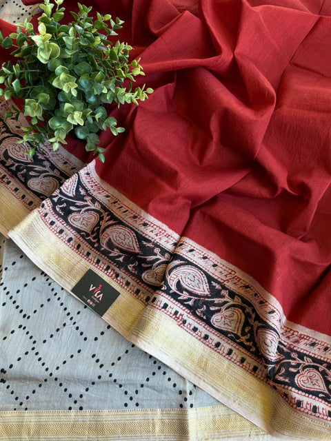 Maheswari border chanderi saree
