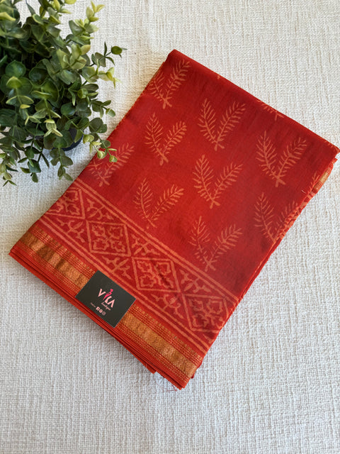 Maheswari border chanderi saree