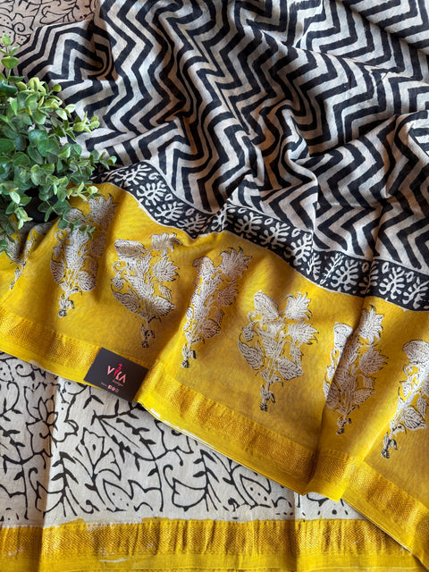 Maheswari border chanderi saree