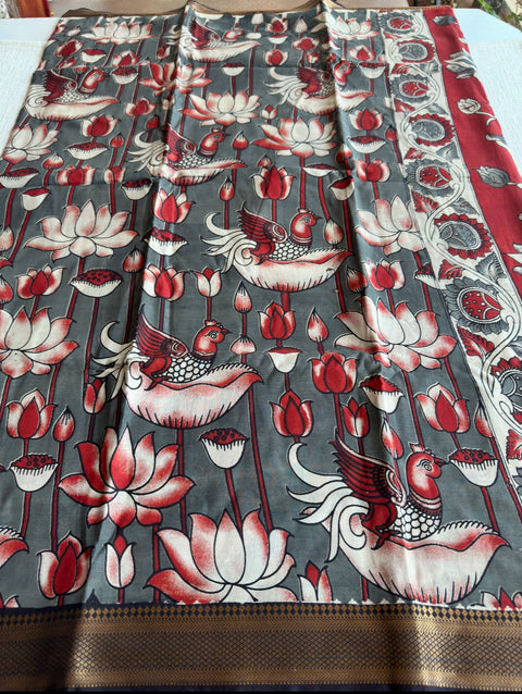 Kalamkari chennuri silk Saree