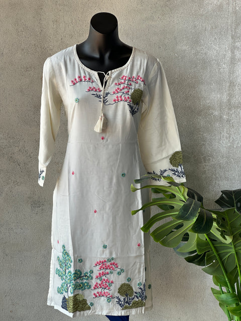 Size 38 - Embridered cotton kurti