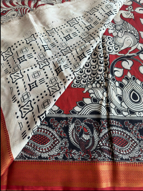 Kalamkari chennuri silk Saree