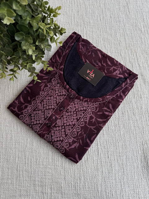 L size printed Alpine nighty