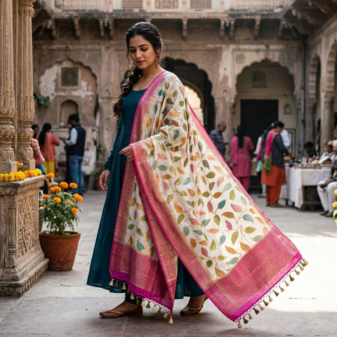 Handloom Banaras Rich dupatta