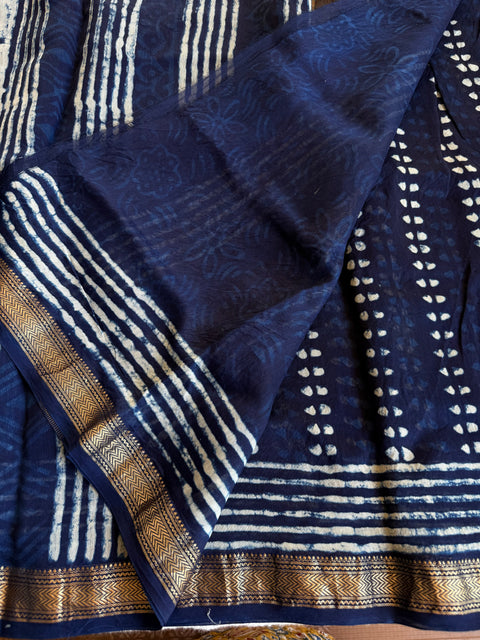 Maheswari border chanderi saree