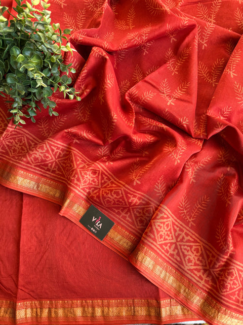 Maheswari border chanderi saree