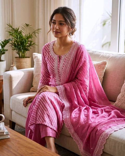 Printed Semi stitched salwar material