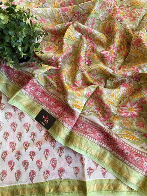Maheswari border chanderi saree