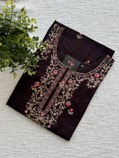 2XL Size Printed/Embroidery rayon kurti