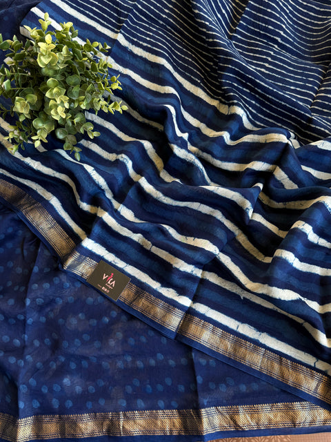 Maheswari border chanderi saree