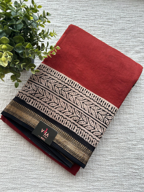 Maheswari border chanderi saree