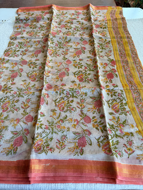 Maheswari border chanderi saree