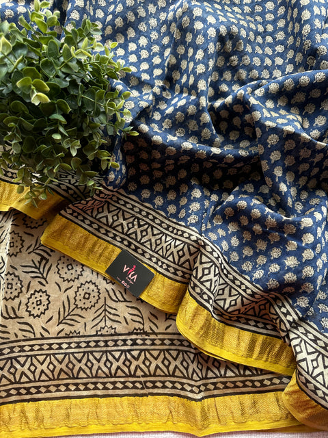 Maheswari border chanderi saree