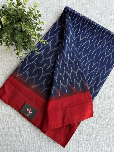 Handloom pure Ikat cotton saree