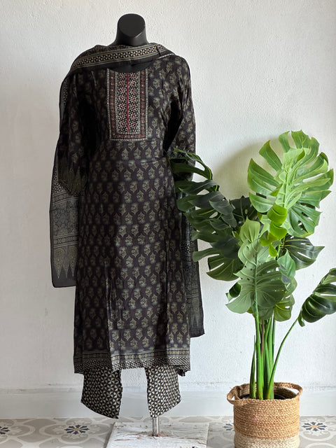 printed Pure viscose kurta pant set